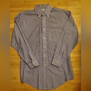 Brooks brother men slim fit stripe dress shirt